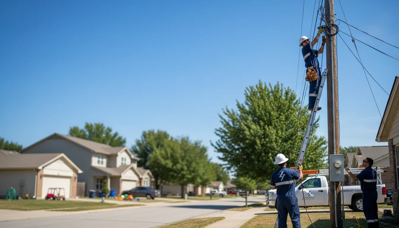 Residential electrician providing installation services in Loving, NM